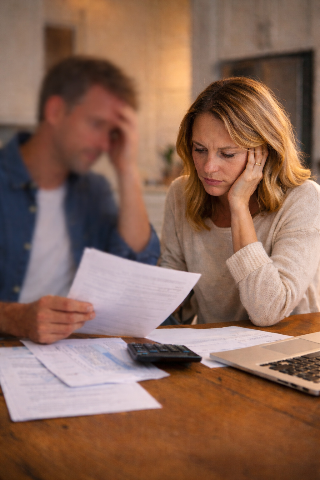 Couple stressed over paperwork — 71% of Australians have no record of their affairs
